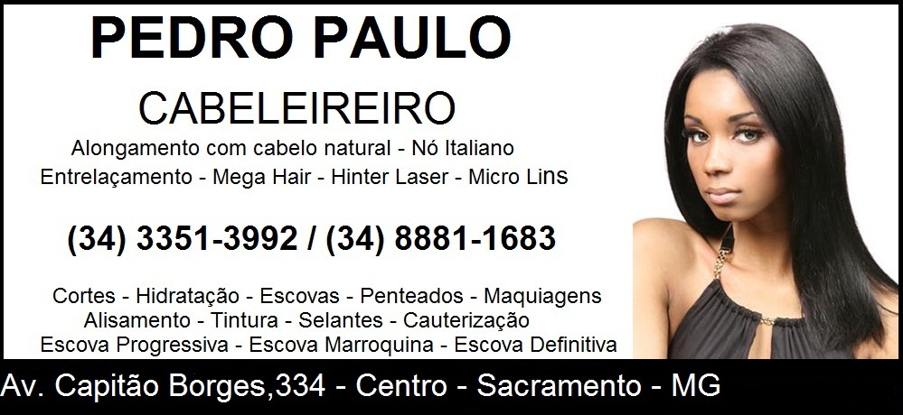 PEDRO PAULO CABELEIREIRO - SALÃO DE BELEZA SACRAMENTO