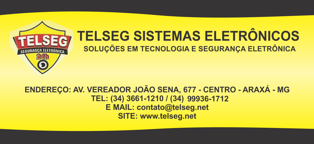 TELSEG - ALARMES MONITORADOS EM ARAXÁ