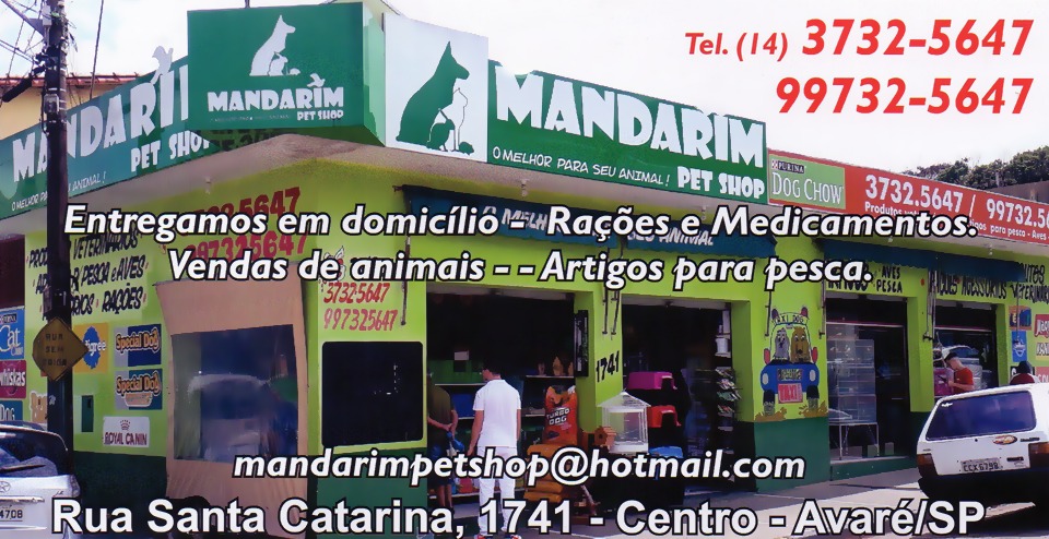 MANDARIM - PET SHOP EM AVARÉ