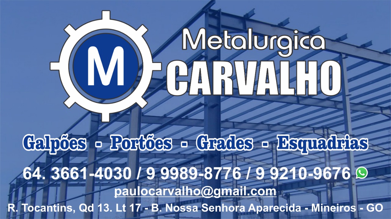 METALÚRGICA CARVALHO - ESQUADRIAS EM MINEIROS