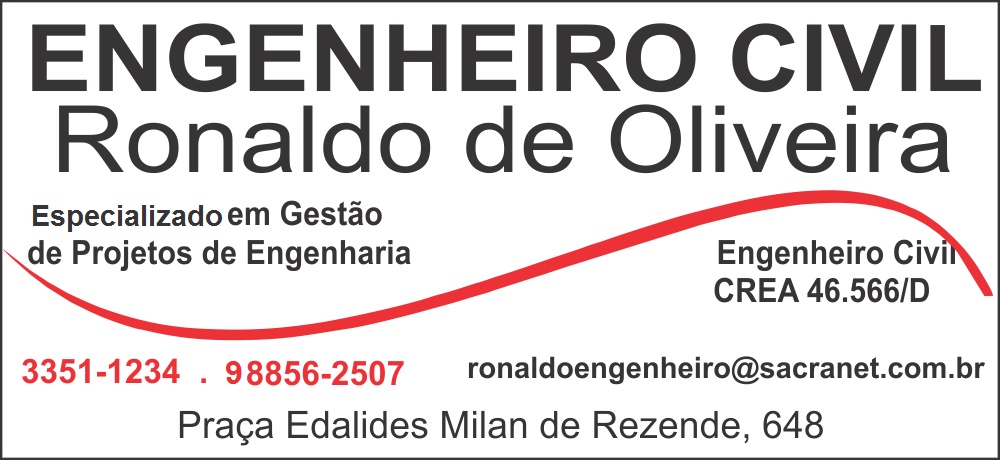 ENGENHEIRO CIVIL RONALDO DE OLIVEIRA - ENGENHEIROS EM SACRAMENTO