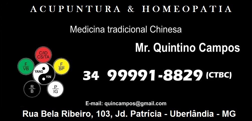 ACUPUNTURA E HOMEOPATIA EM UBERLÂNDIA - MR. QUINTINO CAMPOS