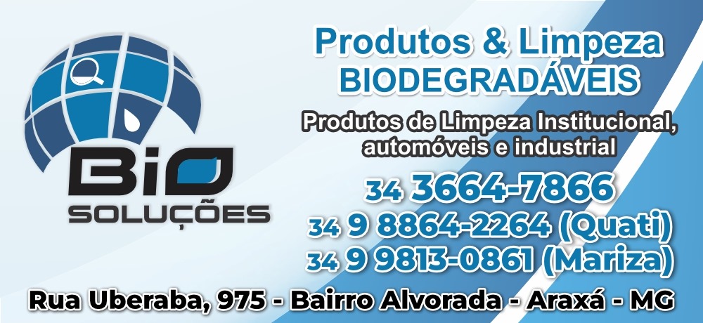 BIO SOLUÇÕES - PRODUTOS DE LIMPEZA ARAXÁ