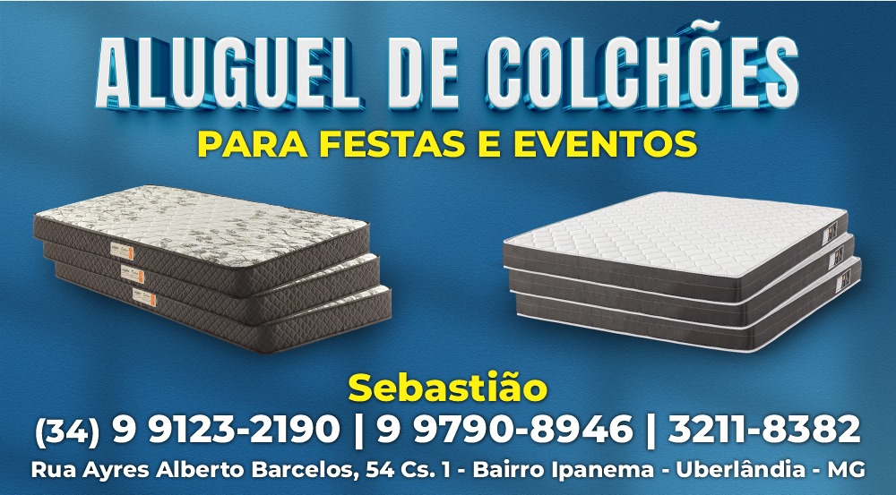 ALUGUEL DE COLCHÕES PARA FESTAS EM UBERLÂNDIA