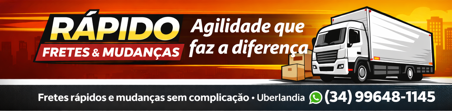 RÁPIDO MUDANÇAS E PEQUENOS FRETES EM UBERLÂNDIA