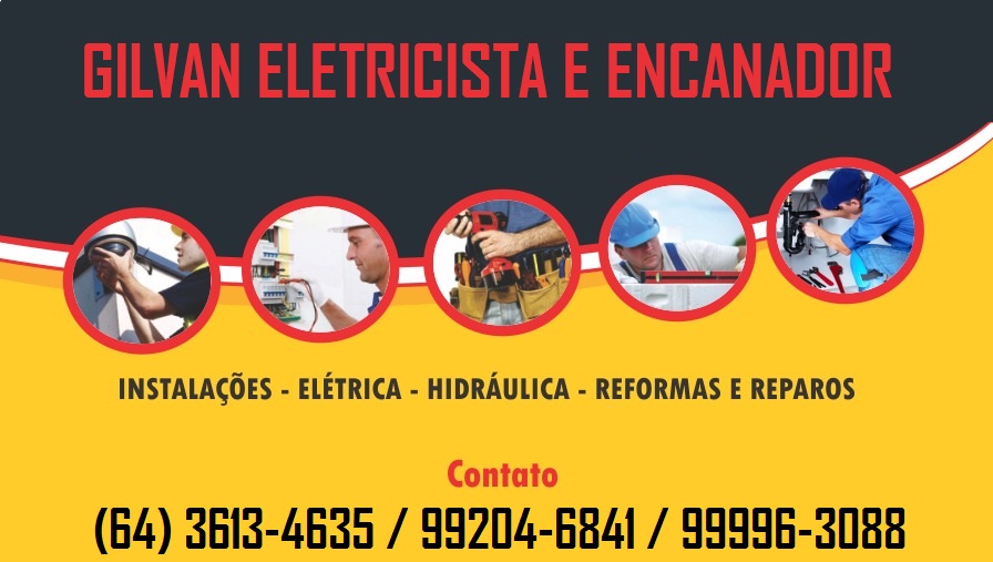 GILVAN ELETRICISTA E ENCANADOR EM RIO VERDE