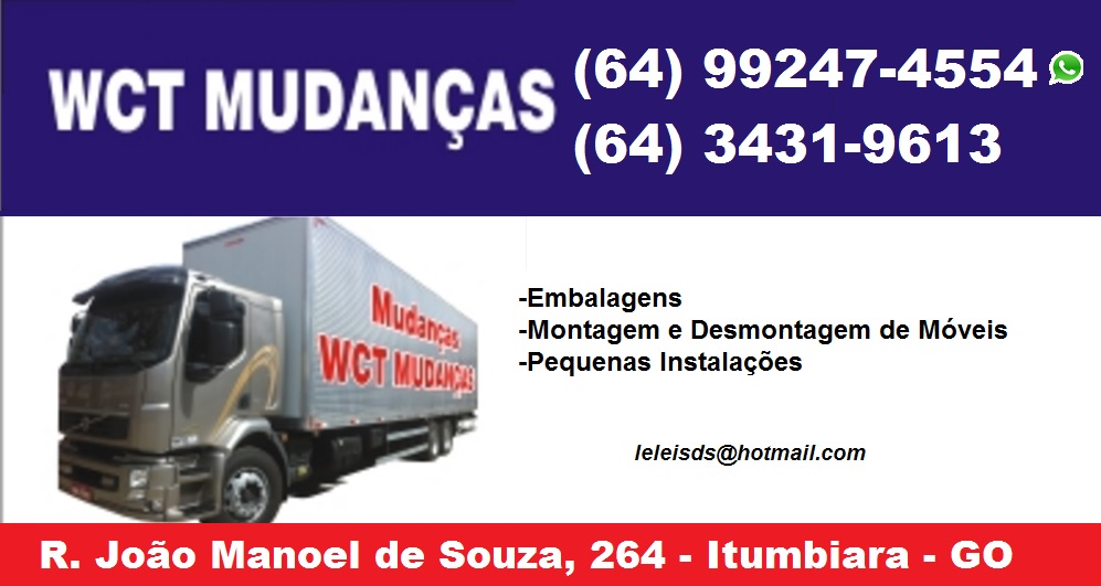 WCT MUDANÇAS EM ITUMBIARA